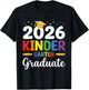Kinder Garten Graduate 2026 Preschool Graduation Outfit T-Shirt - T-Shirt | Black