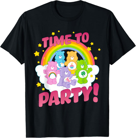 Care Bears Time to Party T-Shirt - T-Shirt | Black