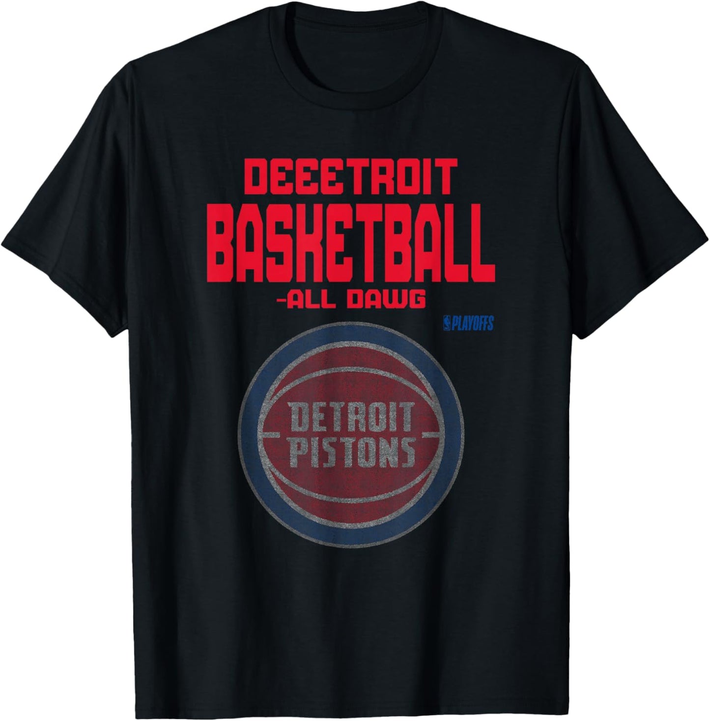 NBA 2026 Playoffs Mantra Pistons Bilboard T-Shirt - T-Shirt | Black