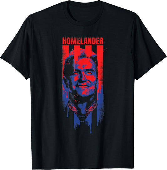 The Boys Homelander Flag Graffiti Superhero TV Show T-Shirt - T-Shirt | Black
