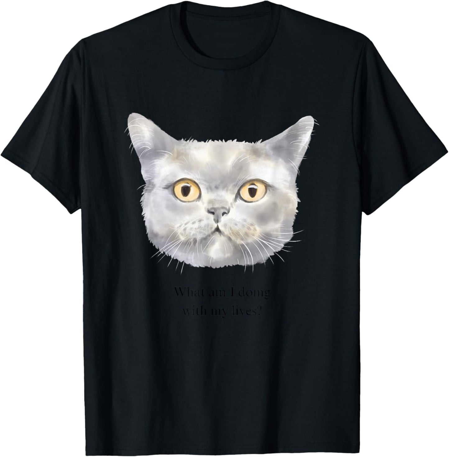 What am I doing with my lives? T-Shirt - T-Shirt | Black