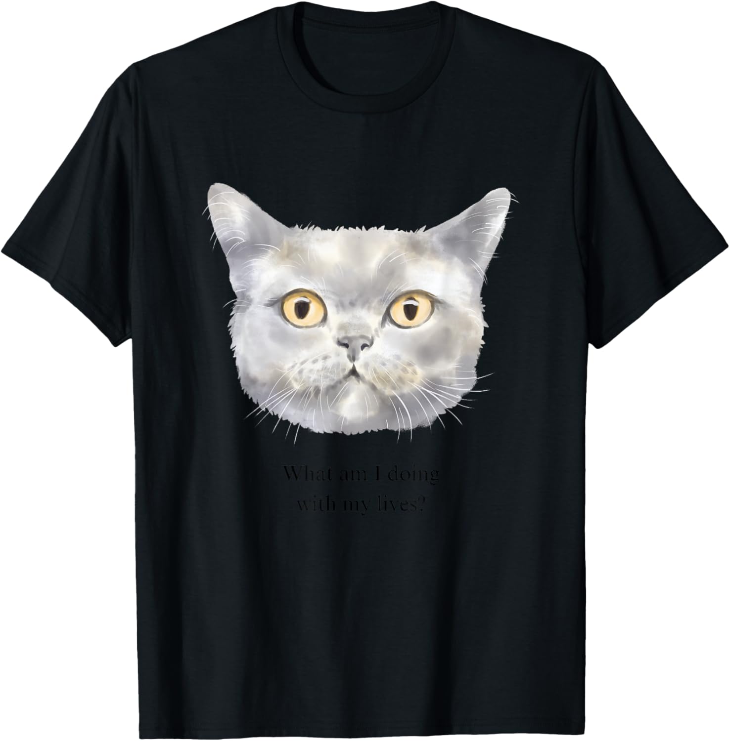 What am I doing with my lives? T-Shirt - T-Shirt | Black