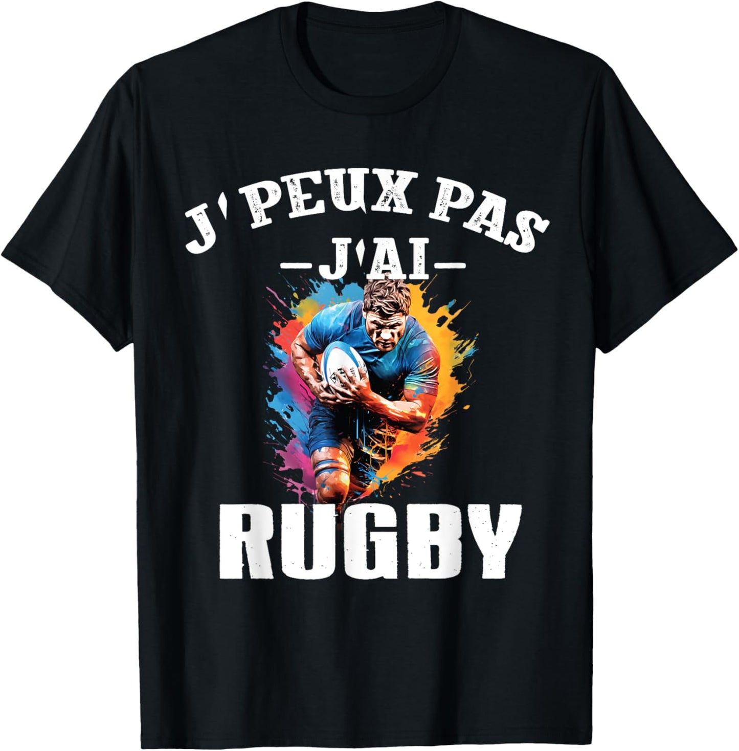 Rugby Humour Je Peux Pas J'ai Rugby humour rugby T-Shirt - T-Shirt | Black
