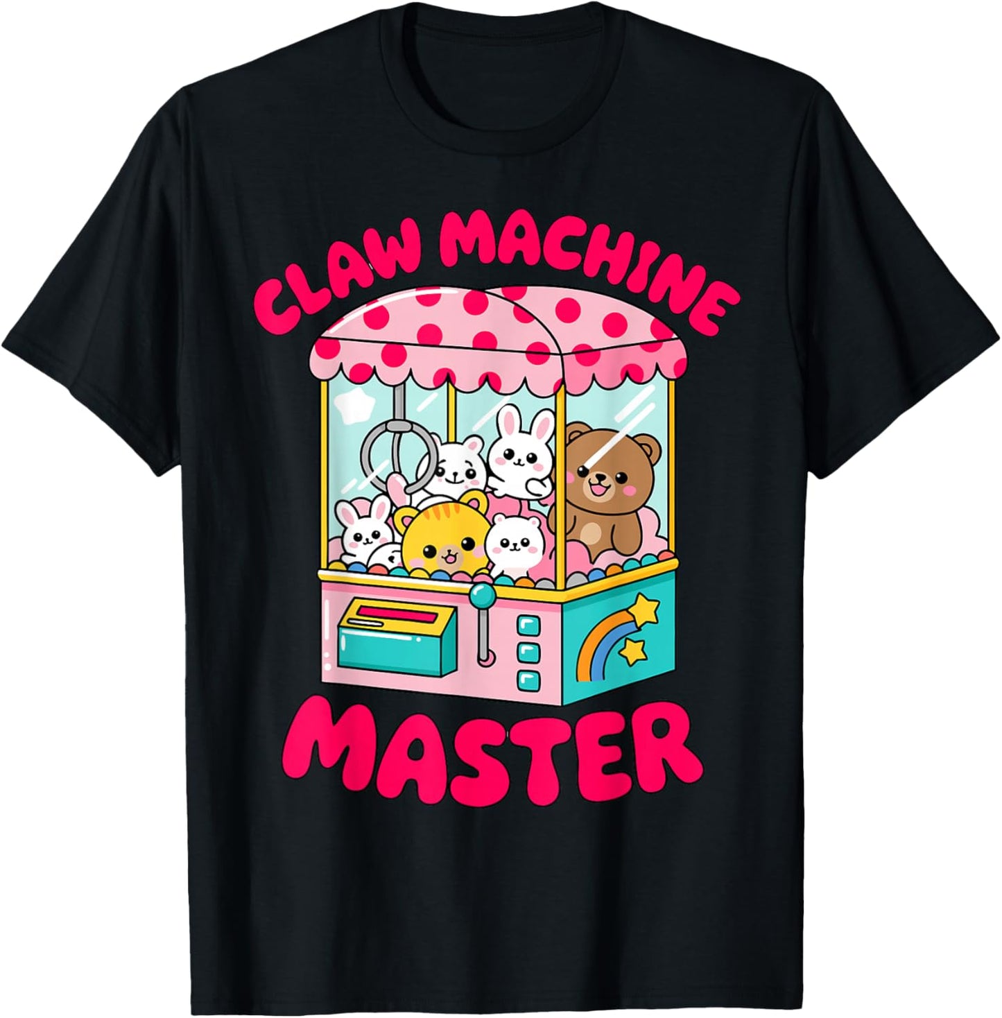 Cute Claw Machine Master Prize Grabber T-Shirt - T-Shirt | Black