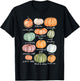 Type Of Pumpkin Fall Autumn Farmer Aesthetic Women's Graphic T-Shirt - T-Shirt | Black