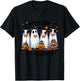 Holy Cow It's Halloween Cute Cow Lover Ghost T-Shirt - T-Shirt | Black