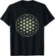 Flowers Of Life Sacred Geometry Pattern Graphic T-Shirt - T-Shirt | Black