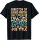 Wizard Job Title - Funny Director of Business Operations T-Shirt - T-Shirt | Black