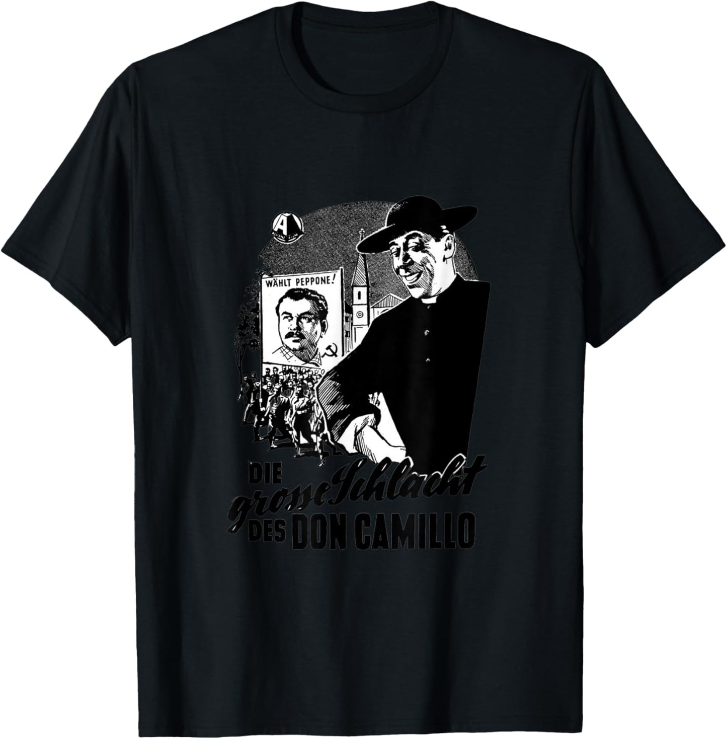 Tribut an den großen Don Camillo T-Shirt - T-Shirt | Black