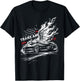 Trans Am Muscle Car 1990's Patriotic Flame USA Flag Trans AM T-Shirt - T-Shirt | Black