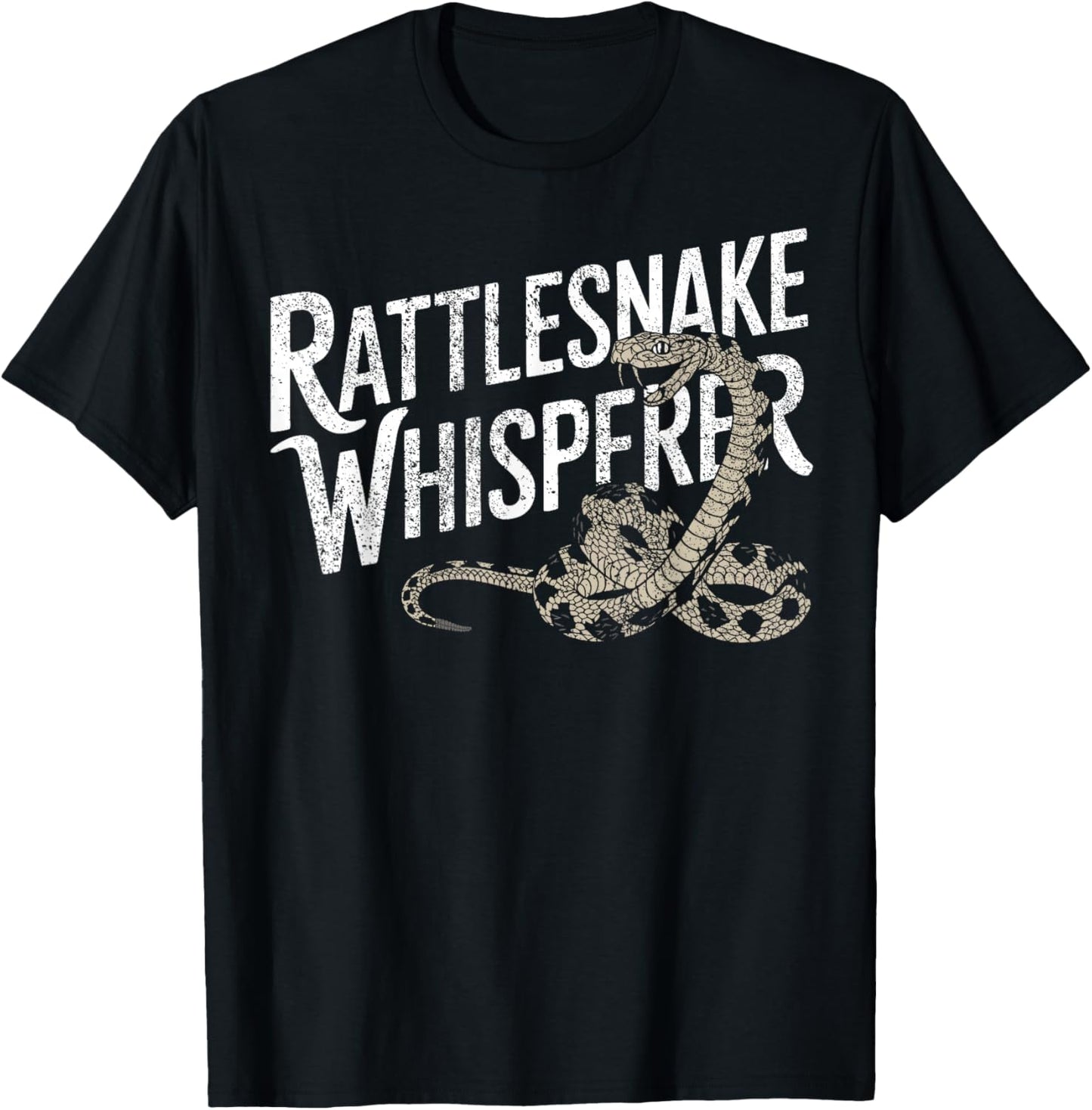 Rattlesnake Whisperer I Snake Catcher I Rattlesnake T-Shirt - T-Shirt | Black