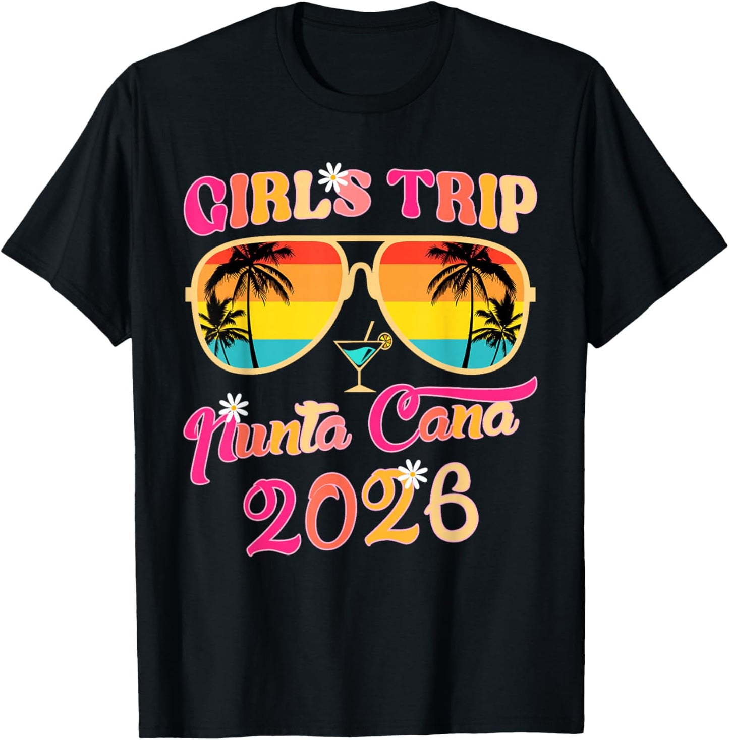 Girls Trip Punta Cana 2026 Matching Summer Vacation Women T-Shirt - T-Shirt | Black