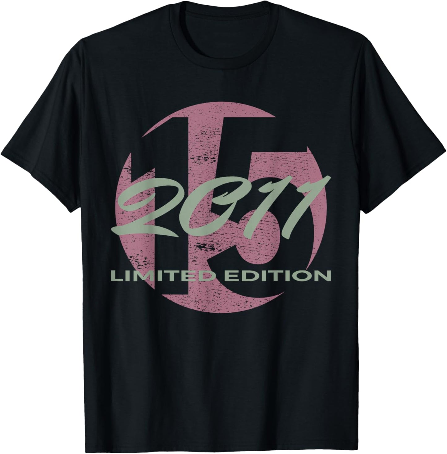 15th Birthday Girl Boy 15 Years 2011 Funny Gift T-Shirt - T-Shirt | Black