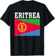 Eritrea Flag Patriotic National Roots Souvenir T-Shirt - T-Shirt | Black