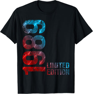 37th Birthday Man Woman 37 Years 1989 T-Shirt - T-Shirt | Black