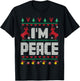 I Come In Peace - I'm Peace Xmas Matching Couples Christmas T-Shirt - T-Shirt | Black