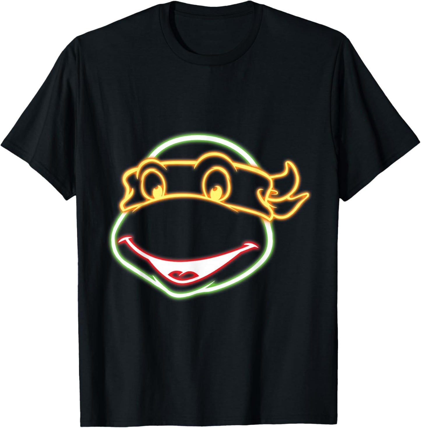 Teenage Mutant Ninja Turtles, Visage de Ninja Fluo T-Shirt - T-Shirt | Black