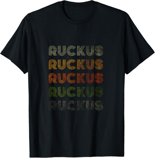 Love Heart Ruckus Grunge Vintage Style Black Ruckus T-Shirt - T-Shirt | Black