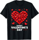 Heart Valentine's Day Gift Happy Valentine's Day Love T-Shirt - T-Shirt | Black