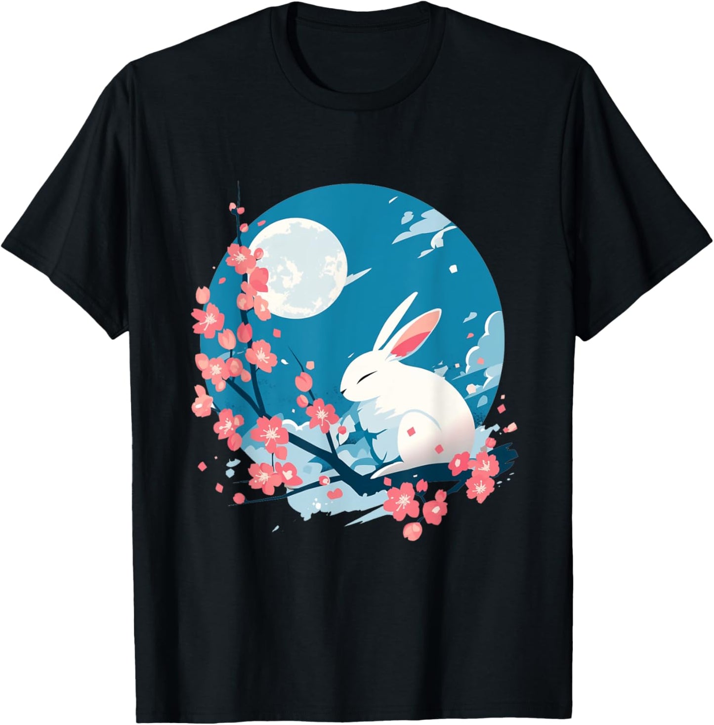 Spring's Gentle Whisper T-Shirt - T-Shirt | Black