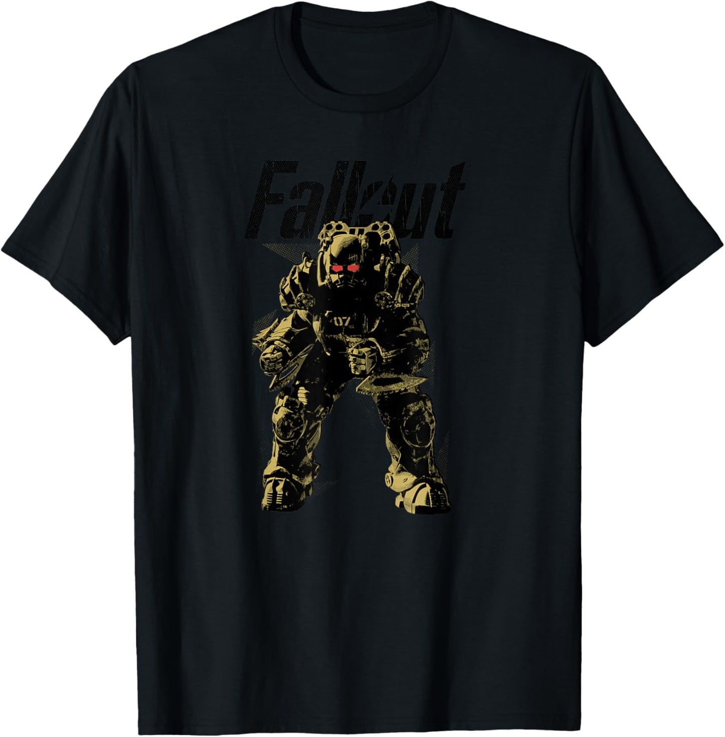Fallout - Powerful Armor T-Shirt - T-Shirt | Black