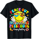 Summer Peace Out Preschool Kids Boy Girl Last Day of School T-Shirt - T-Shirt | Black