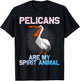 Cool Pelican Design Women Kids Pelican Bird Pelican T-Shirt - T-Shirt | Black