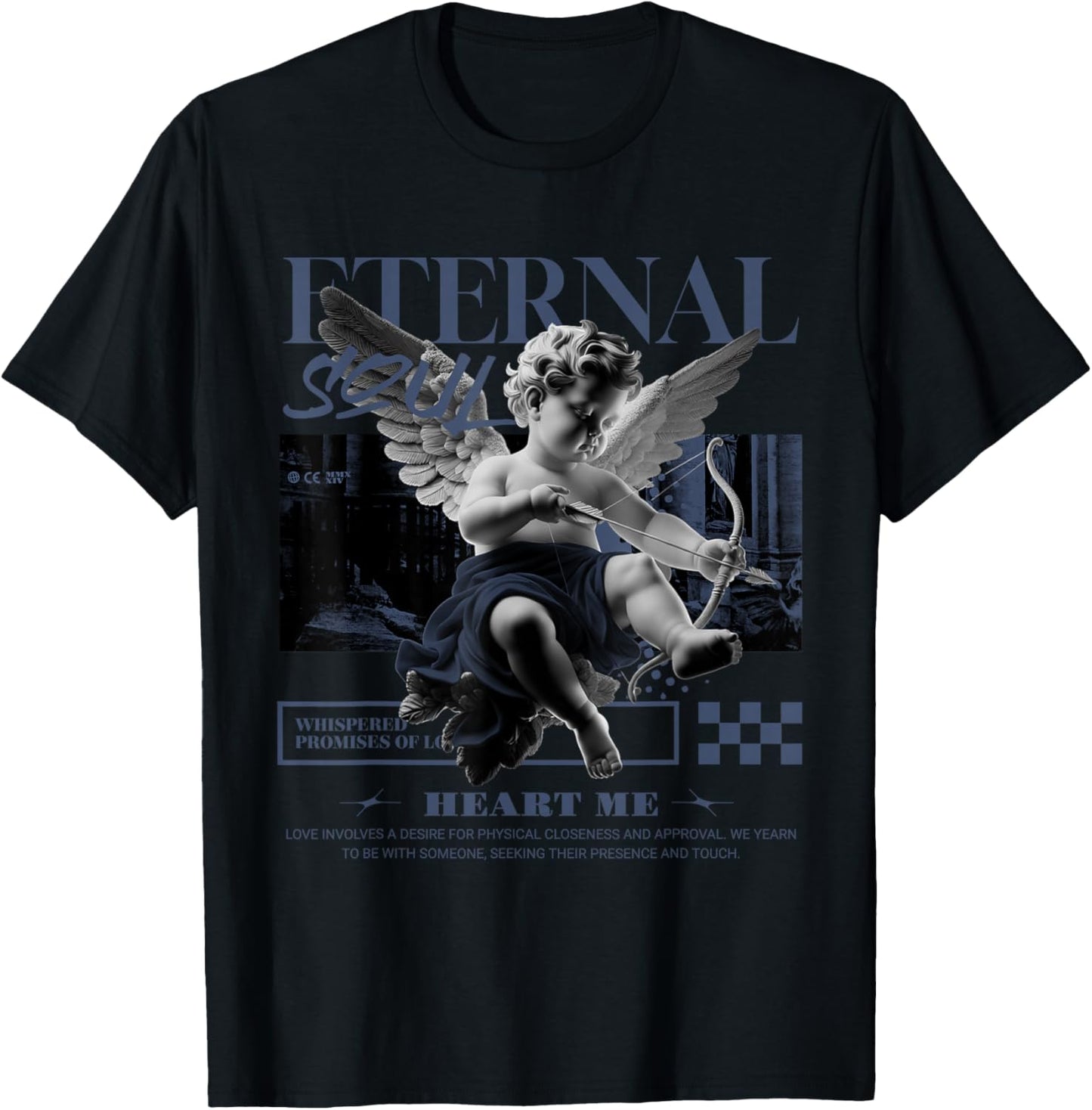 Eternal Angel Low Diffused Blue 11s Matching Men Women T-Shirt - T-Shirt | Black