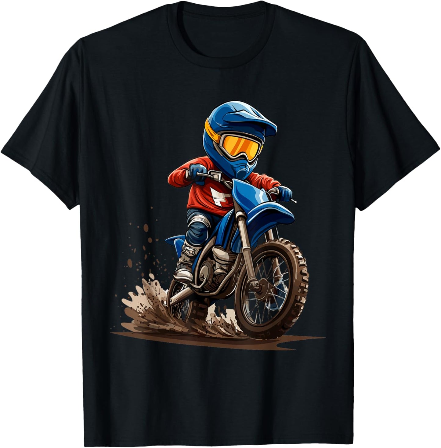 Kids Dirt Bike T-Shirt - T-Shirt | Black