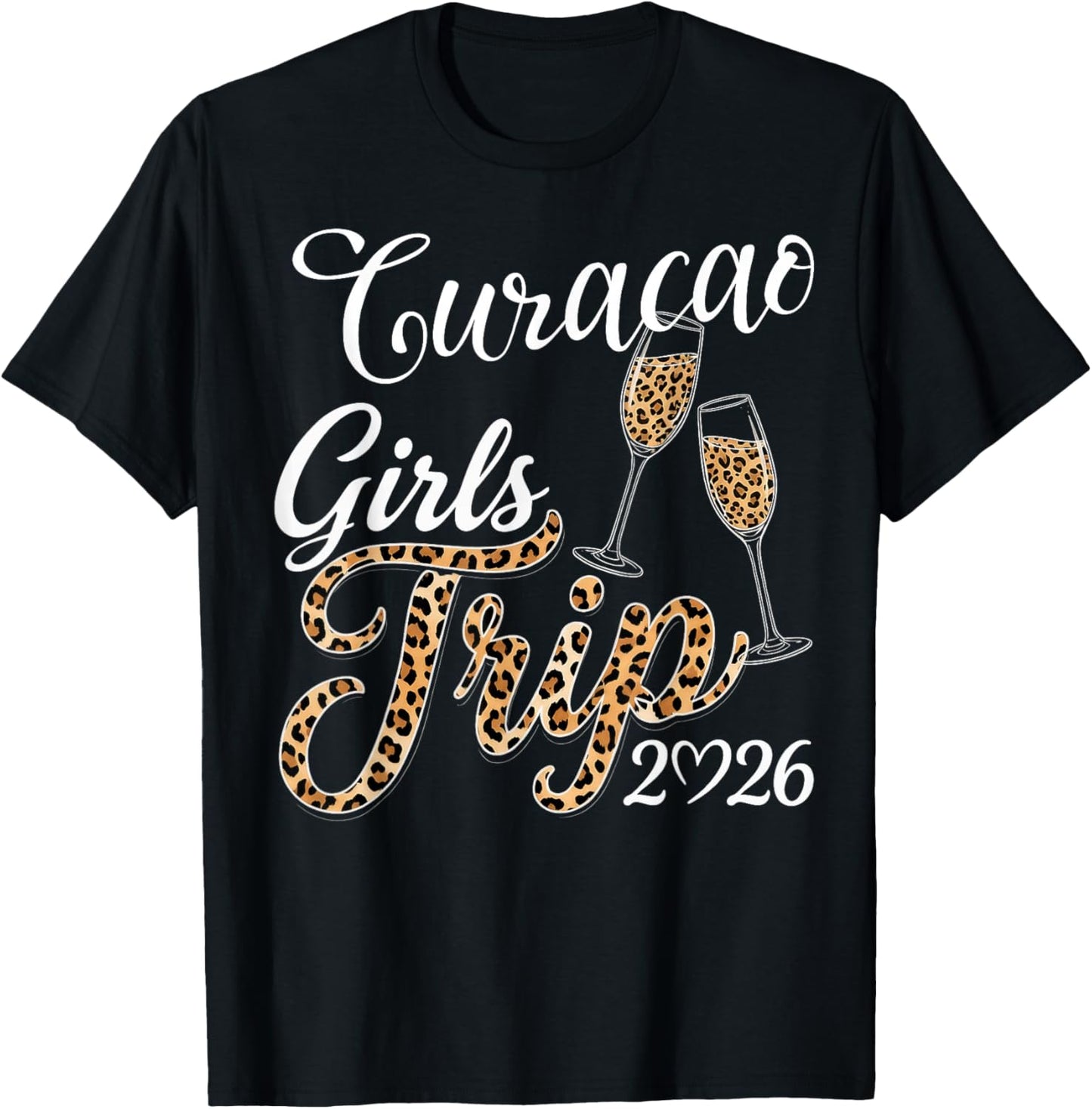 Girls Trip Curacao 2026 Birthday Squad Vacation Weekend T-Shirt - T-Shirt | Black