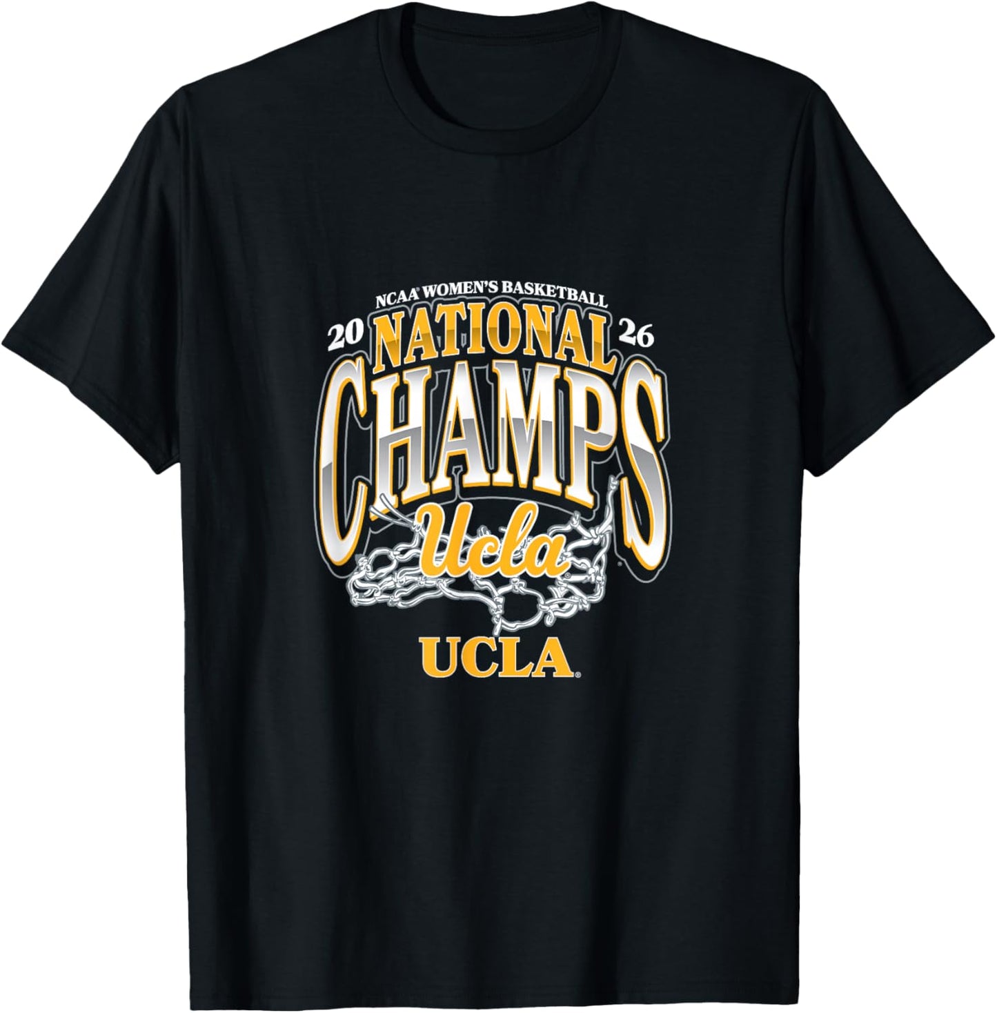 UCLA Women's Basketball National Champions March Madness Nil T-Shirt - T-Shirt | Black