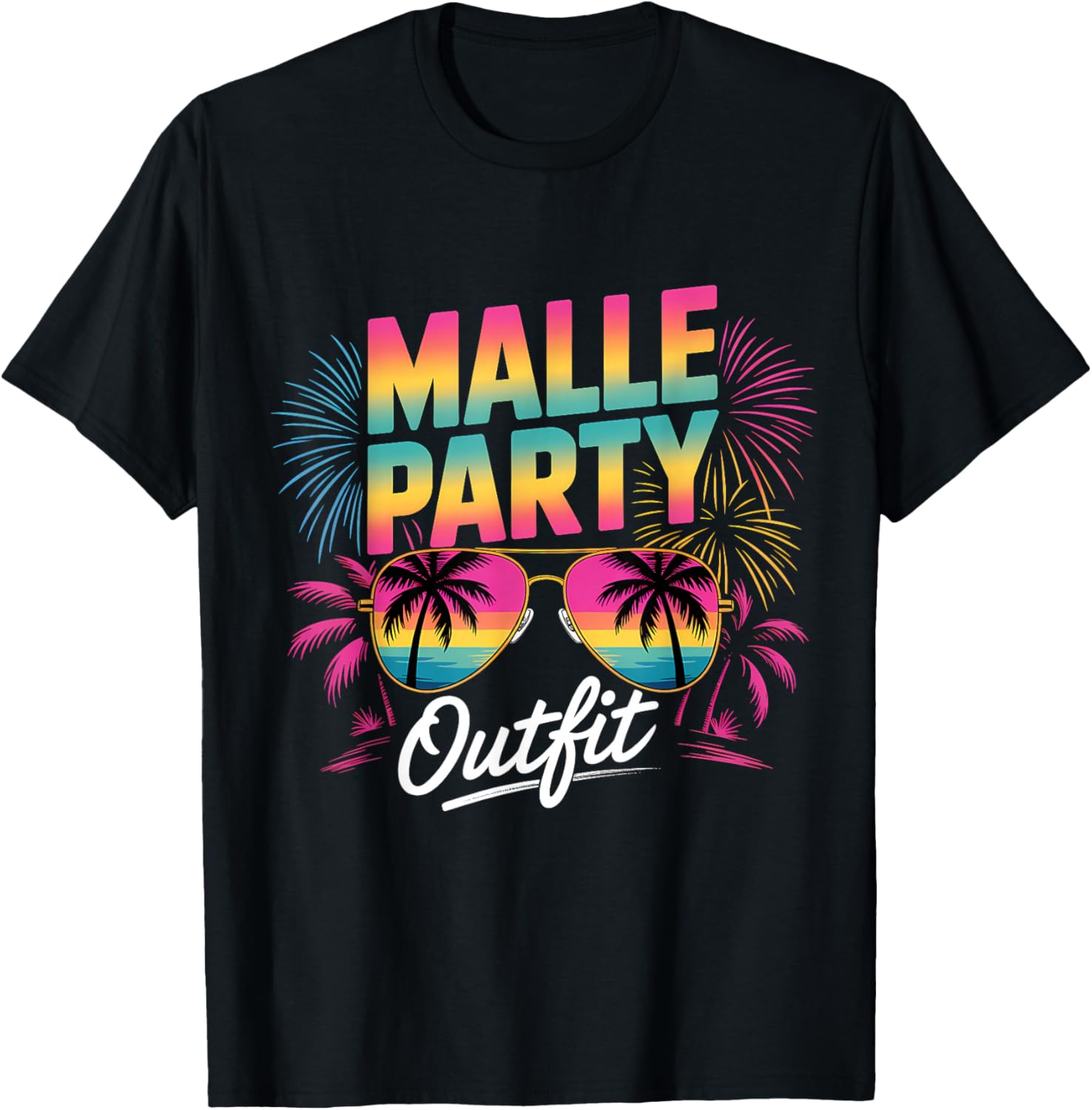 Malle Party Outfit Mallorca T-Shirt - T-Shirt | Black