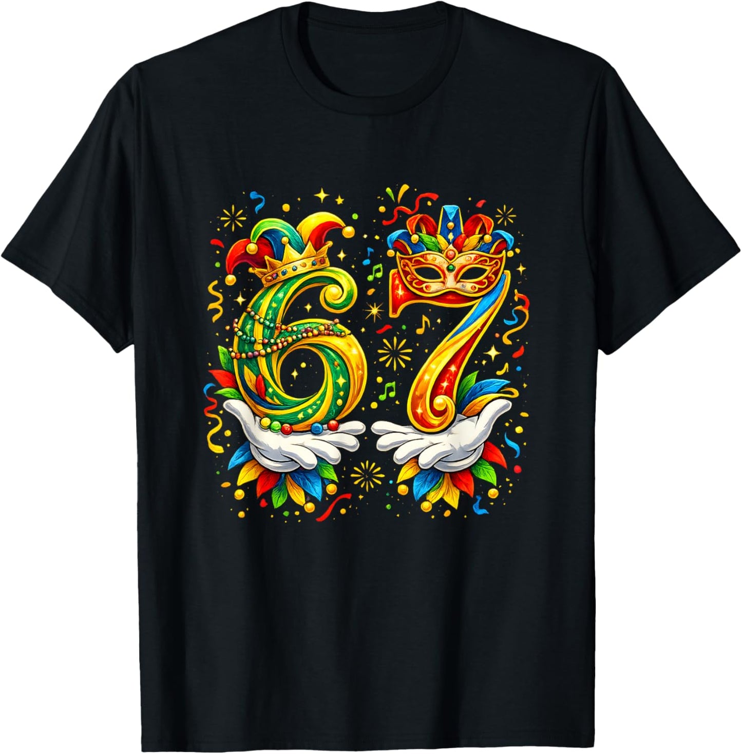 67 Meme Fancy Dress Design | Carnival Carnival Jecken Humour T-Shirt - T-Shirt | Black