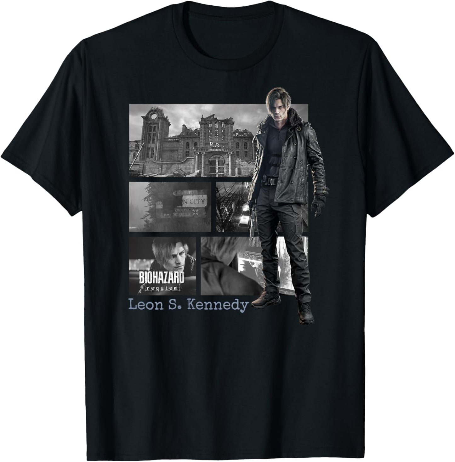 Resident Evil Requiem Leon BP T-Shirt - T-Shirt | Black