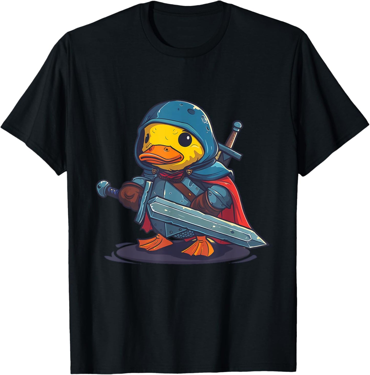 Rubber Duck Knight Warrior Rubber Duckling Rubber Duckie T-Shirt - T-Shirt | Black