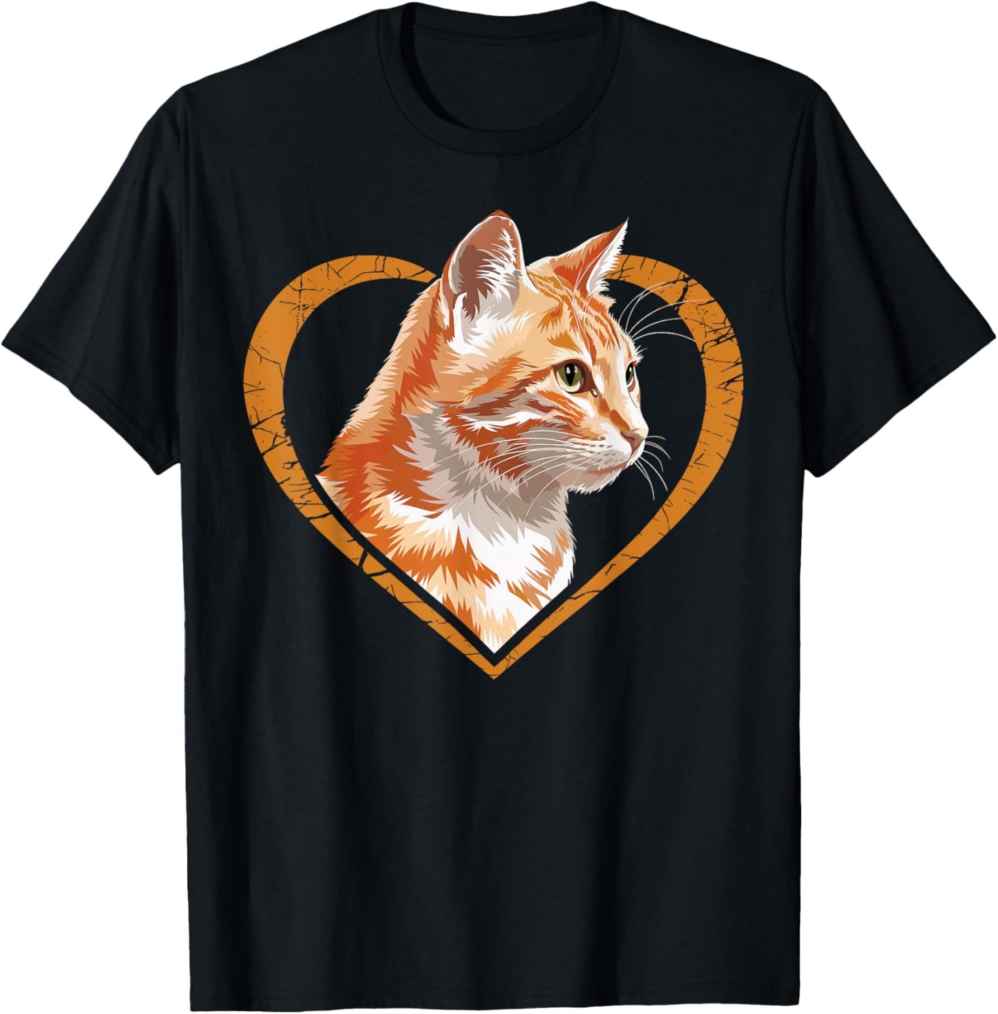 Orange Tabby Cat Orange Cat T-Shirt - T-Shirt | Black