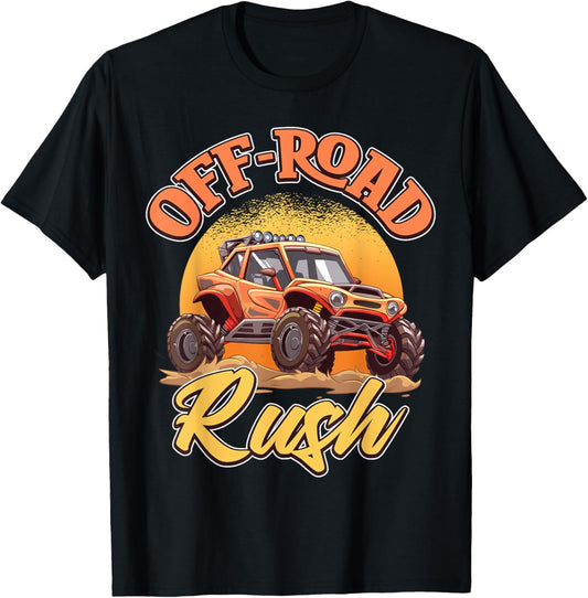 Orange Off-Road Rush Dune Buggy Adventure T-Shirt - T-Shirt | Black