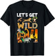 4 Year Old Zoo Birthday Safari Jungle Animal 4Th Bday T-Shirt - T-Shirt | Black
