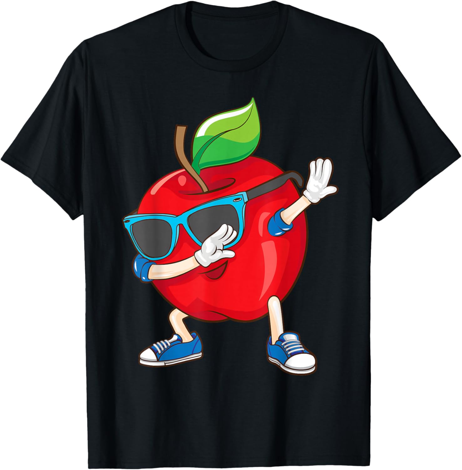 Apple Art - Men, Women & Kids - Apple Picking & Loving T-Shirt - T-Shirt | Black