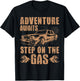 Adventure Awaits Step On The Gas Car Driver T-Shirt - T-Shirt | Black
