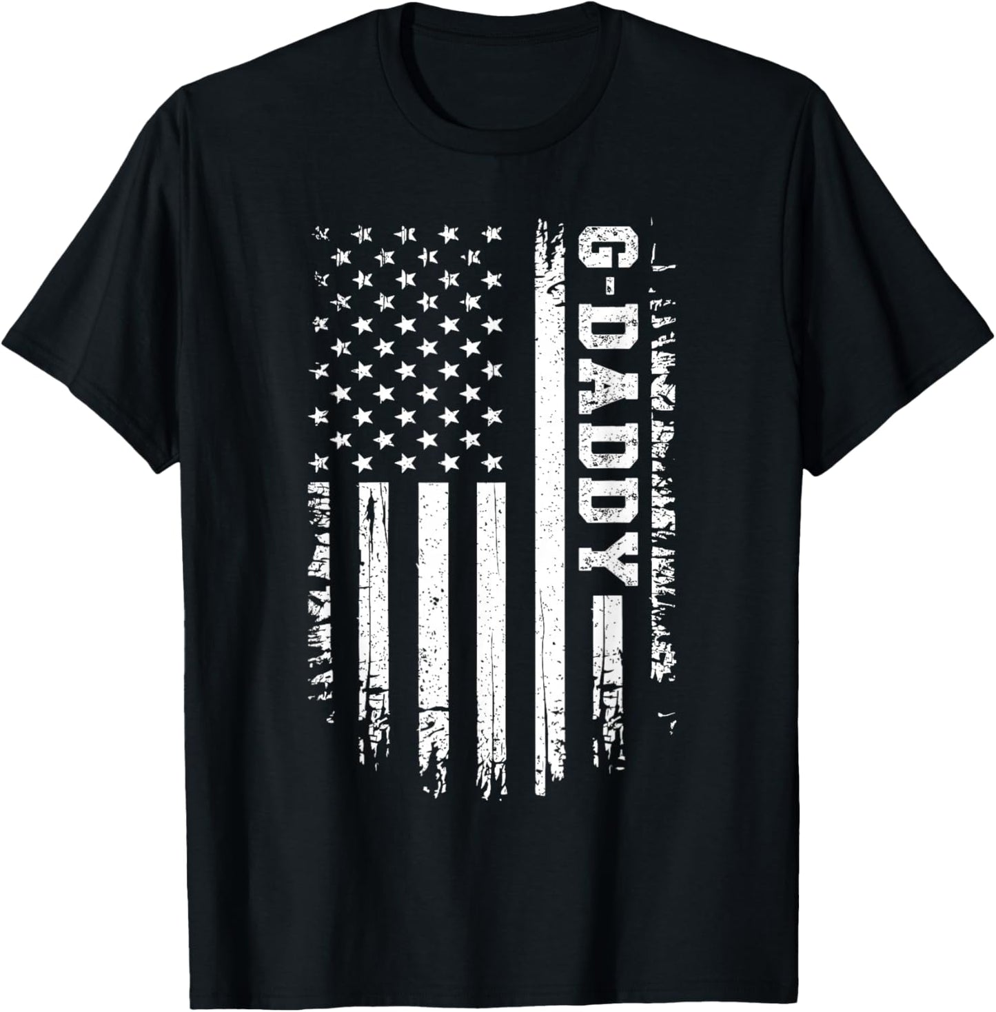 Vintage G-Daddy American Flag 4th of July USA Retro GDaddy T-Shirt - T-Shirt | Black