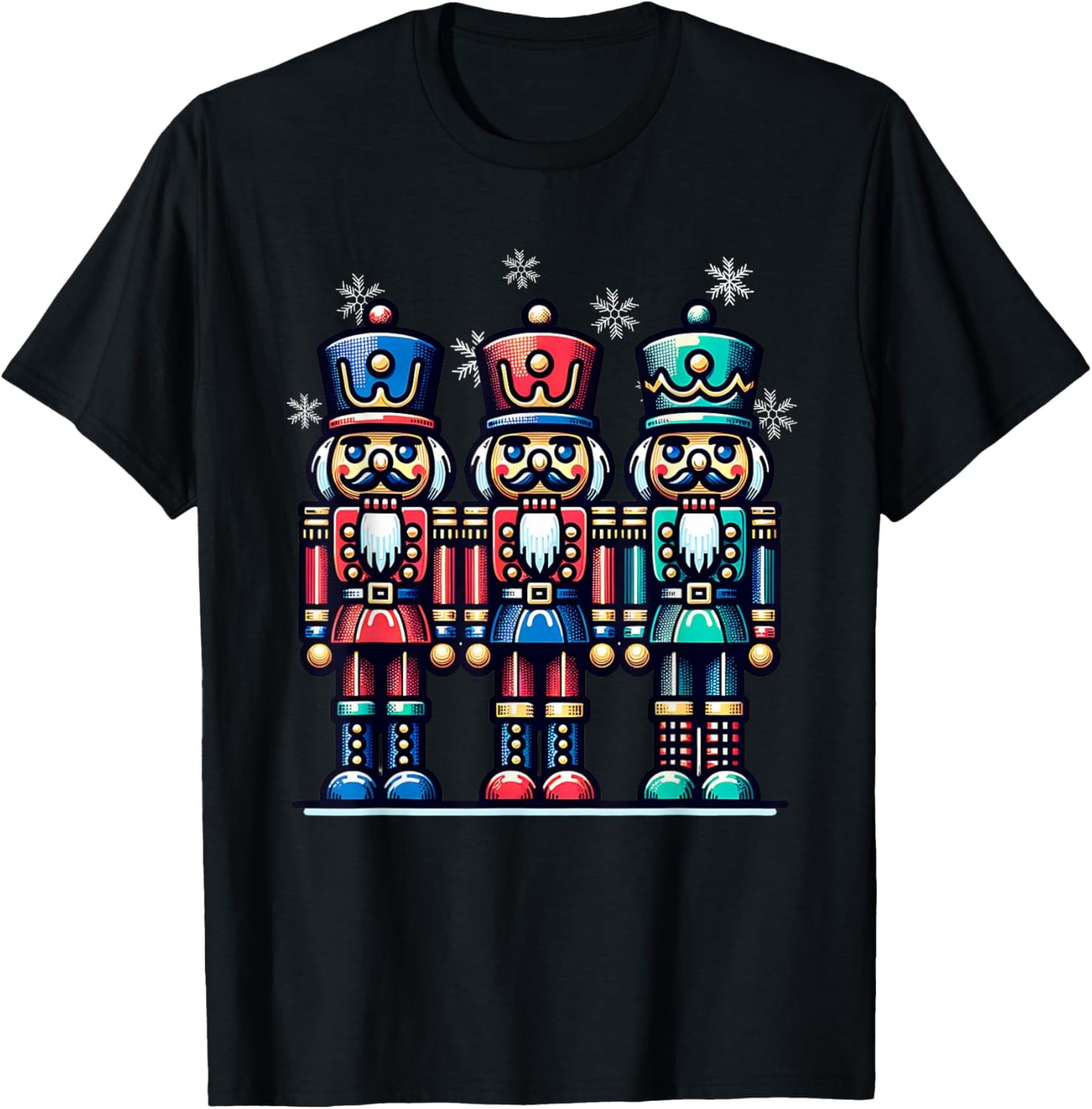 Christmas Nutcracker Men Women Nutcrackers Xmas T-Shirt - T-Shirt | Black