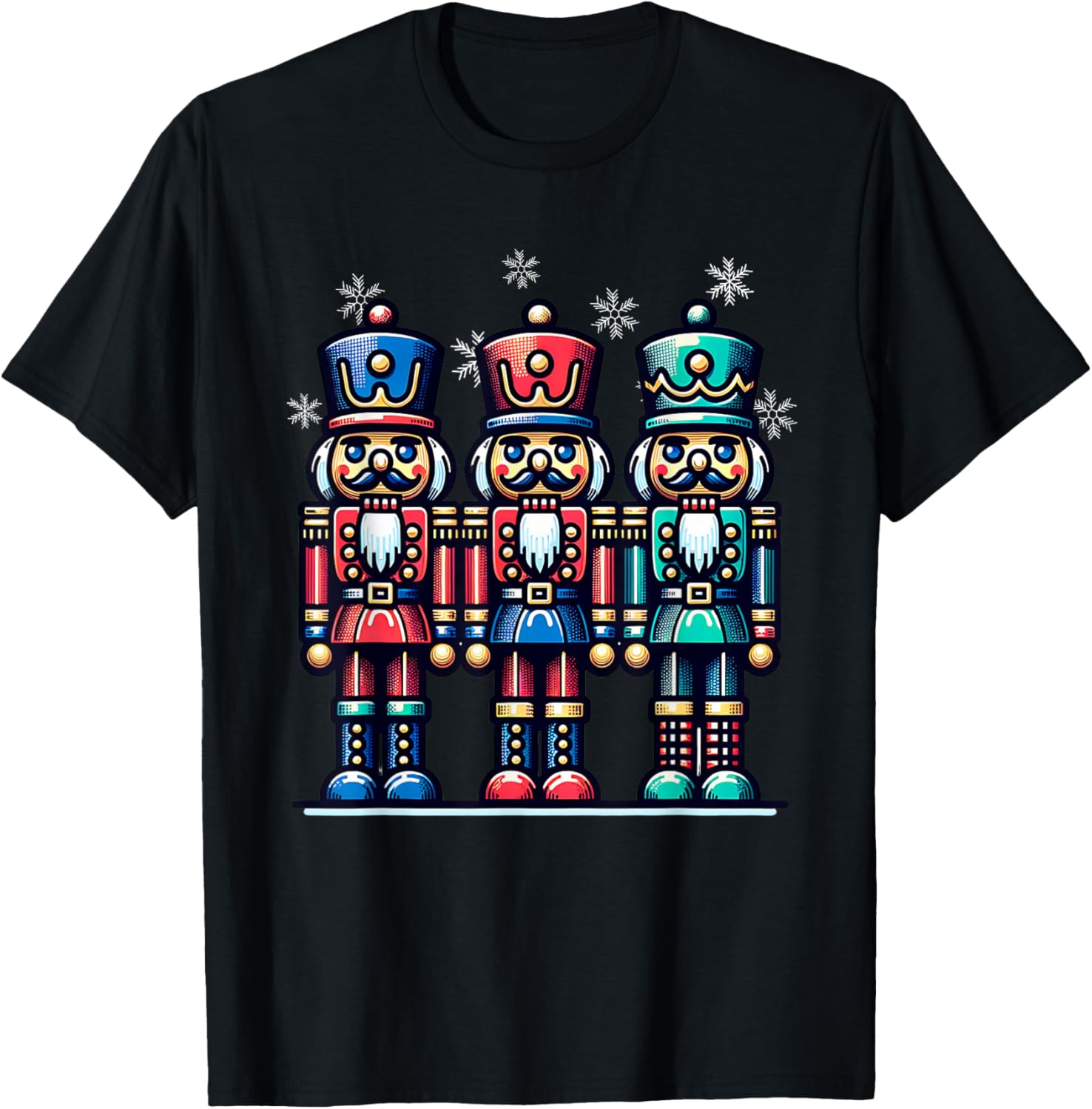 Christmas Nutcracker Men Women Nutcrackers Xmas T-Shirt - T-Shirt | Black