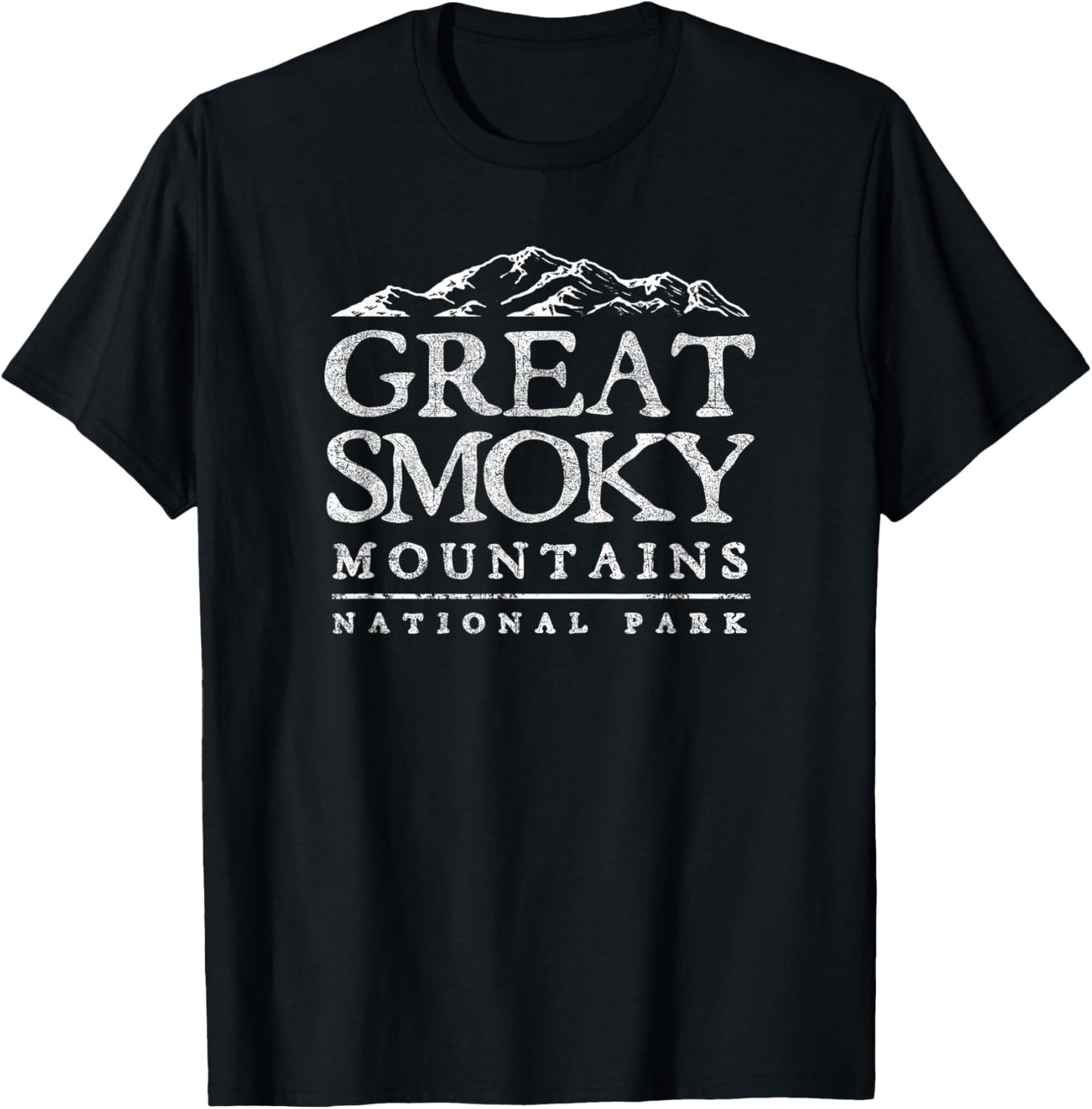 Vintage Great Smoky Mountains National Park Retro Souvenir T-Shirt - T-Shirt | Black