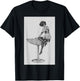 1920's Flapper Girl in Pink Dress - Retro Cocktail Aesthetic T-Shirt - T-Shirt | Black