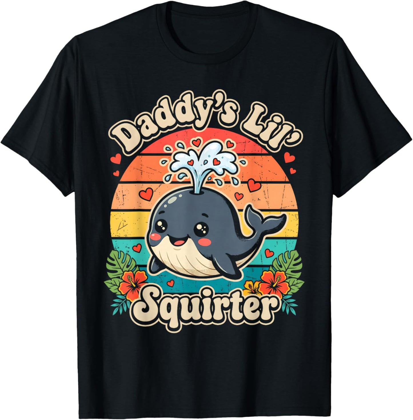 Daddy's Little Squirter Inappropriate Funny Embarrassing T-Shirt - T-Shirt | Black