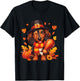 Dachshund Pilgrim Happy Thanksgiving Dog Men Women Girl Boy T-Shirt - T-Shirt | Black