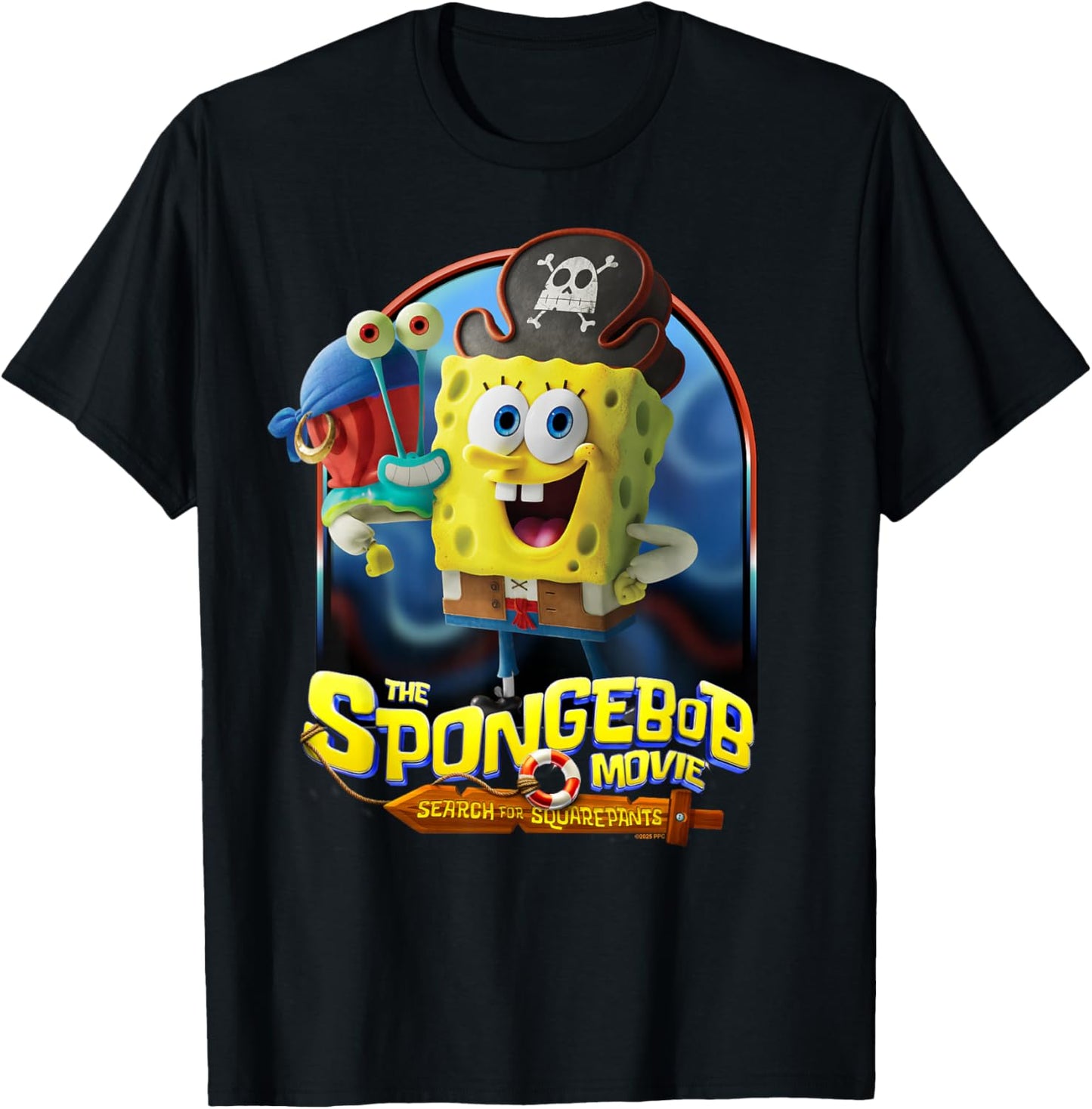 The Spongebob Movie: Search for Squarepants Gary Smile T-Shirt - T-Shirt | Black