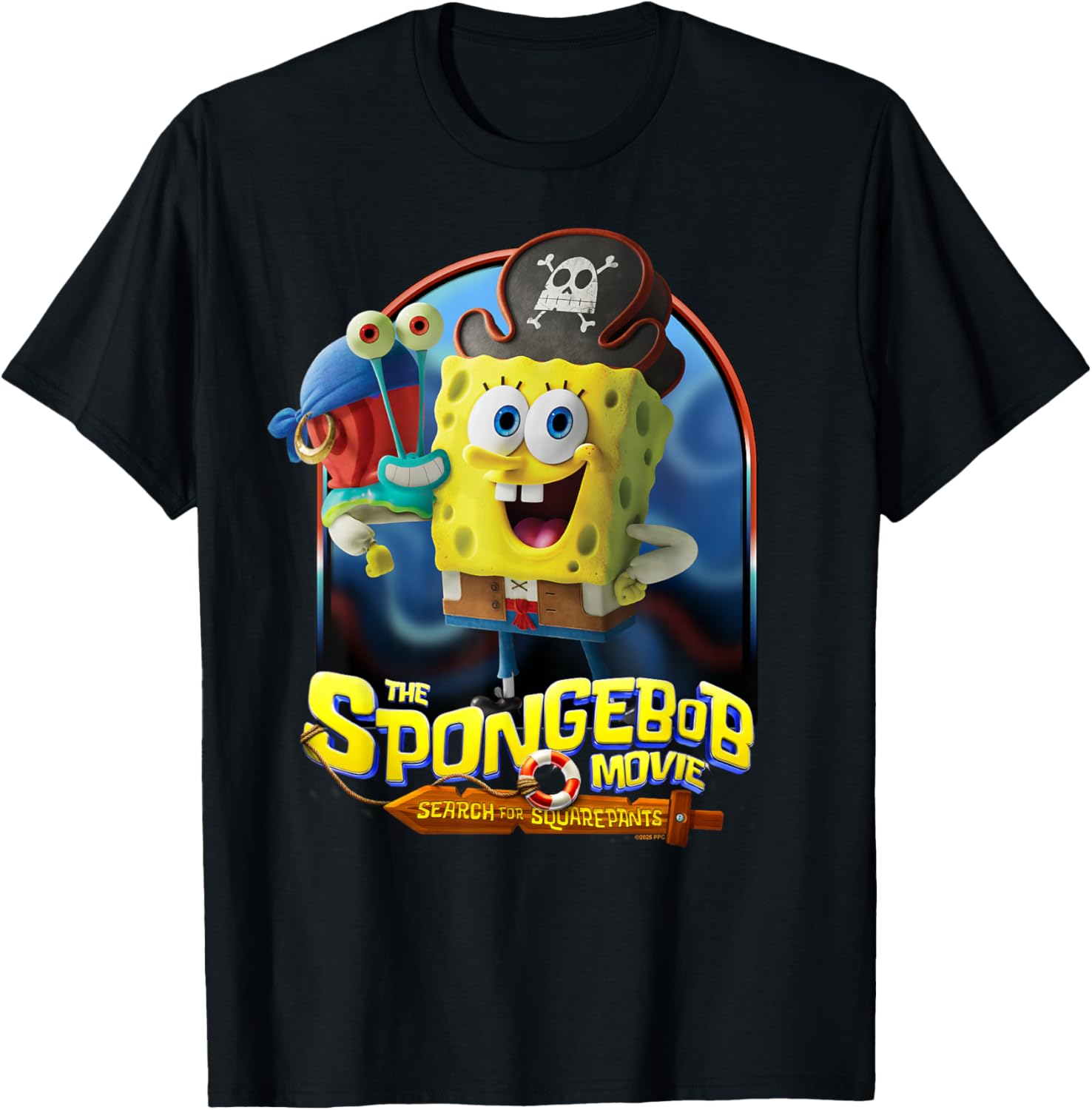 The Spongebob Movie: Search for Squarepants Gary Smile T-Shirt - T-Shirt | Black