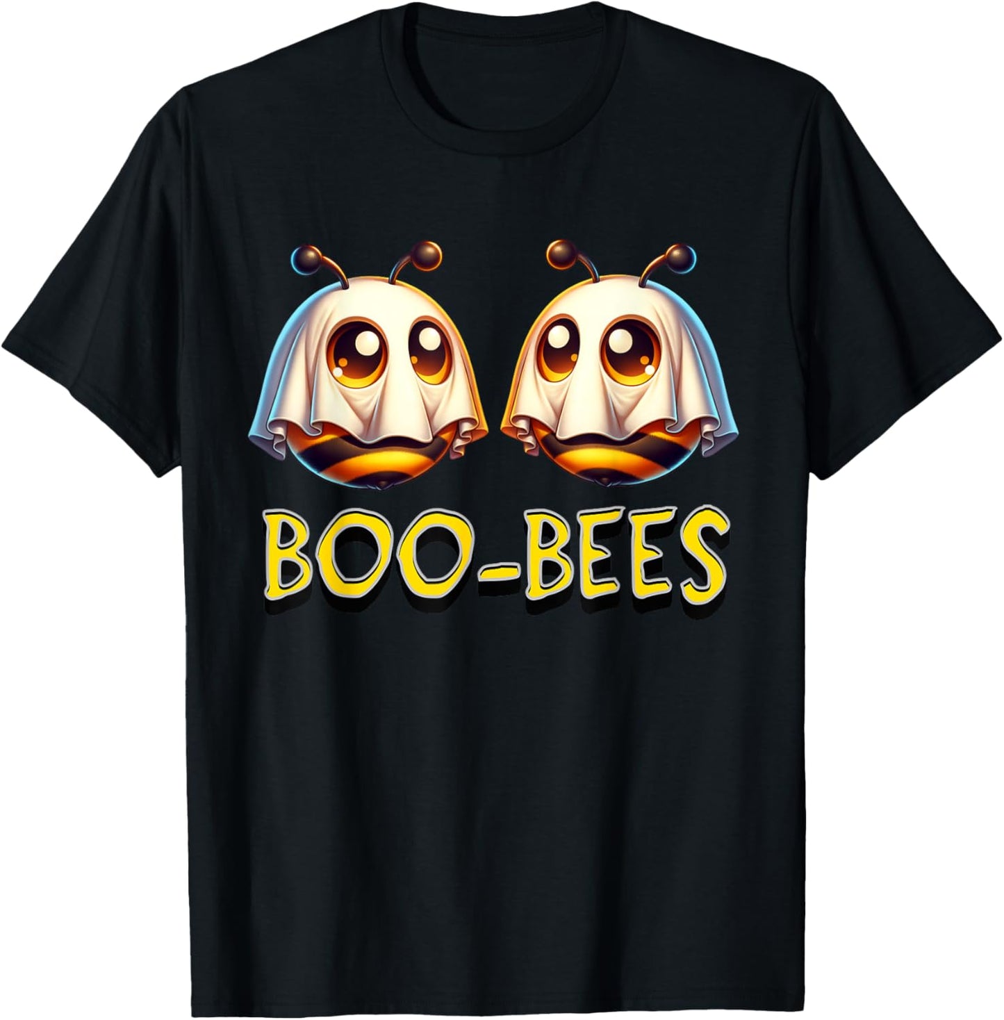 Freche Halloween Boo-Bees - Lustige Gruselige Geisterhummeln T-Shirt - T-Shirt | Black